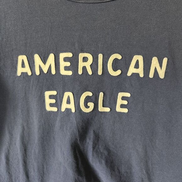 American Eagle Mens XS Blue Graphic T-Shirt Super Soft Standard Fit Short Sleeve - Picture 2 of 8